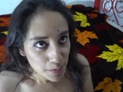 POV BIG TITS sloppy blowjob and huge facial for starting day 9/16