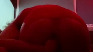 submissive femboy gets his asshole destroyed by a big dildo