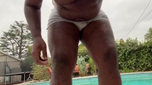 At the pool