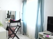 Petite babe receives a hardcore drilling in the shower as a warm-up for her real fuck 2/16