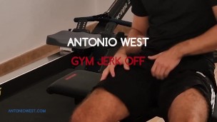 Antonio West Gym Jerk Off