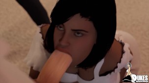 2D & 3D MILF takes BBC in every hole