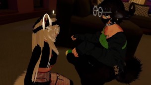Femboy ASMR In VrChat With A Dildo And a Lover