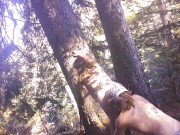 Suck and Fuck in the woods Maze Fields bends over Cum on ass slow mo 8/16