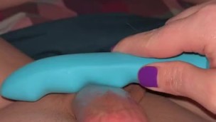 Playing with my ass and girl dick, with dildo insertion 