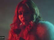 Deeper. Redhead fucked by 2 BBCs 3/16