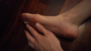 Stroking my feet