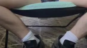 Fucking my toy in sweaty vans after a long bike ride
