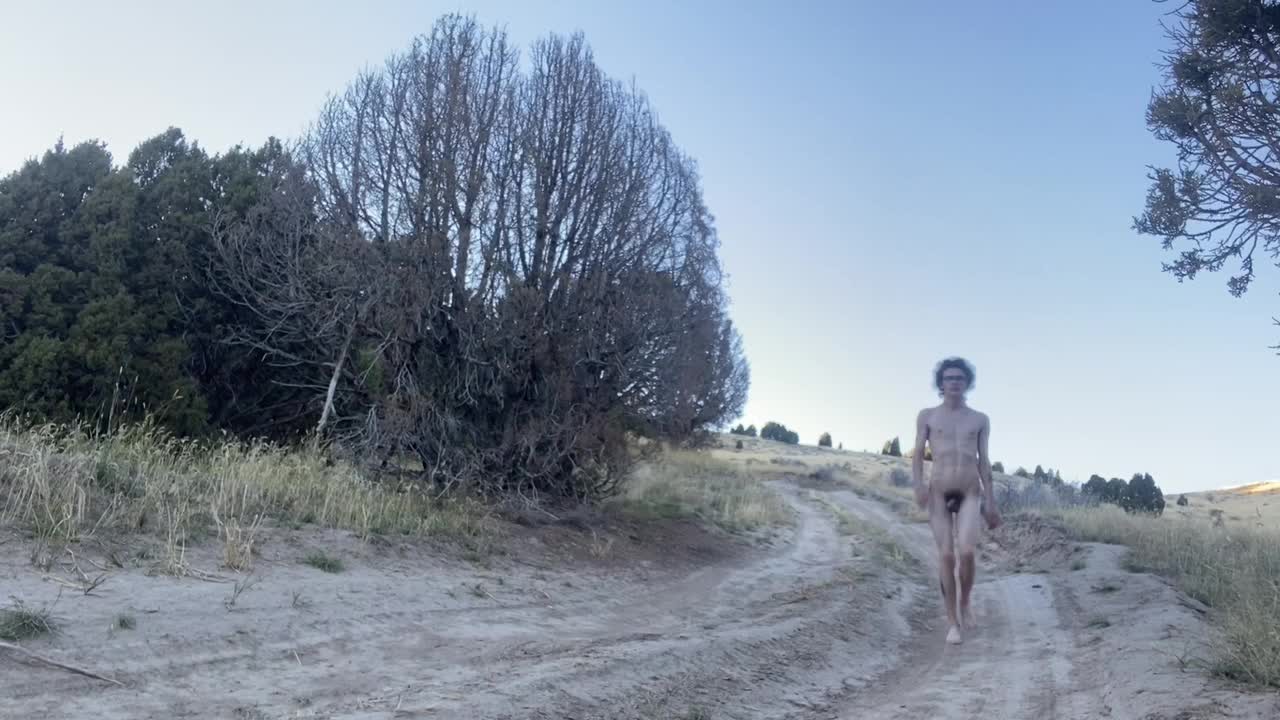 nudist guy walks into the woods naked and masturbates - RedTube