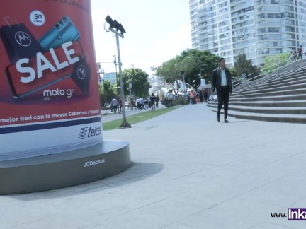 Pillamos a la reina del squirt, en las calles de México. Samantha Garmendia
