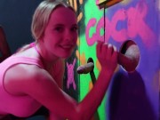 2 Schwänze in Pussy! Ghetto BUKKAKE GANGBANG eskaliert! 1/16