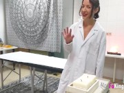 Happy ending massage! Sara bangs her clients after work 2/16