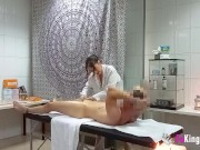 Happy ending massage! Sara bangs her clients after work 6/16