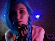 Naughty Jinx like to play with cocks 1/16