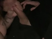 Slutty wife sucking strangers cock in the woods  6/16