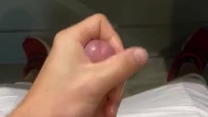 Bisexual dude cums after school 