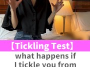 what happens if I tickle you from the top?!♡ #shorts