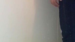 Taking a shower with my Dickie's work pants on
