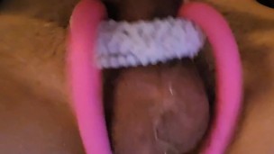 Homemade Cock Ring Tickling My balls