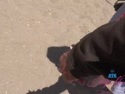 Amateur Sage Fox POV on the beach and playing with her sexy body Blonde GFE 10/16