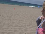 Amateur Sage Fox POV on the beach and playing with her sexy body Blonde GFE 3/16