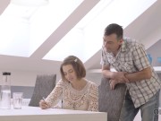 OLD4K. Old homeowner has plans for Russian Marina Visconti's body 1/16