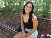 Amateur but very eager babe proves the necessary skills to become a porn model 1/16