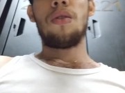 beautiful feet in the locker room of the gym