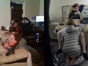 Heather Kane wears Silver Jacket while Finishing Off College Cum 12/16