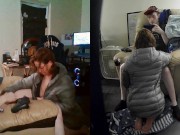 Heather Kane wears Silver Jacket while Finishing Off College Cum 3/16