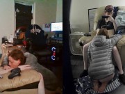 Heather Kane wears Silver Jacket while Finishing Off College Cum 9/16