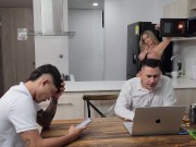 I Fucked my Step -Son in front of my Husband and he never find Out Kourtney_love 👩‍🦰👱🏻‍♂️🍆💦 5/16