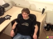 Net69 - Hot Dutch Sexy Brunette Plays With A Geeky Guy 16/16