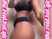 Chocolate Ebony Baddie Twerks & Strips in College Dormroom 12/16