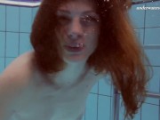 Cute pink bikini babe Lera underwater 12/16
