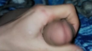 Slapping a big dick on the stomach