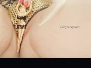 Burlesque vintage toy rubbing on my pussy!  2/16