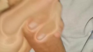Jerking off big cock