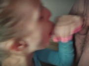 horny teen gets fucked at the pole with cum in mouth 15/16