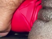 Black clit gets sucked good and hard by my rose 7/16