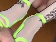 Foot and shoe CBT and ball busting with kicking  15/16