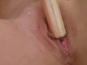 SMASH MYSELF MASTURBATION - WITH A POLE!! - Cut for censorship 5/16