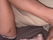 Massage wand on his balls and cock between my toes. He shoots a huge cumshot on my sexy feet! 12/16