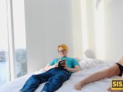 SISPORN. Light-haired babe cheats on relax boyfriend with stepbrother 4/16