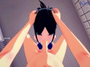 Kaguya Shinomiya and I have intense sex in the shower room. - Kaguya-sama Love Is War POV Hentai 2/16