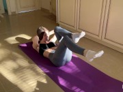 Squat on my Dick Babe. Hot Fitness with my Horny Girlfriend - MIRARI 1/16