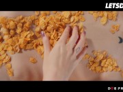 LETSDOEIT - Tattooed Babe Caomei Bala Gets Covered In Cereals Then Eaten Out By Her Lover 5/16