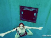 Lonely but energetic teen Nina swims naked 11/16