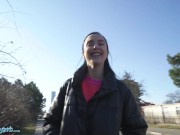 Public Agent - Latina teen with small puffy tits sucks thick cock and get her shaved pussy penetrated outdoors for quick cash 4/16