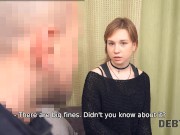 DEBT4k. Hung bank employee agrees to leave girl alone if they have sex 4/16
